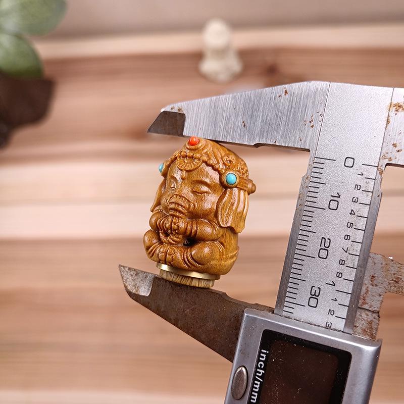 Green Sandalwood Gourd Pendant Phone Charm and DIY Hollow Ornament Jewelry.