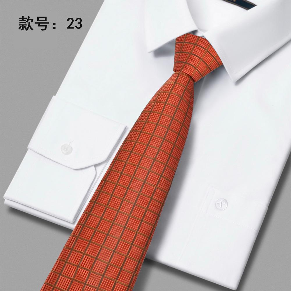 Men'S Tie Polyester Jacquard Embroidered Tie High-End Business Casual Dress Tie