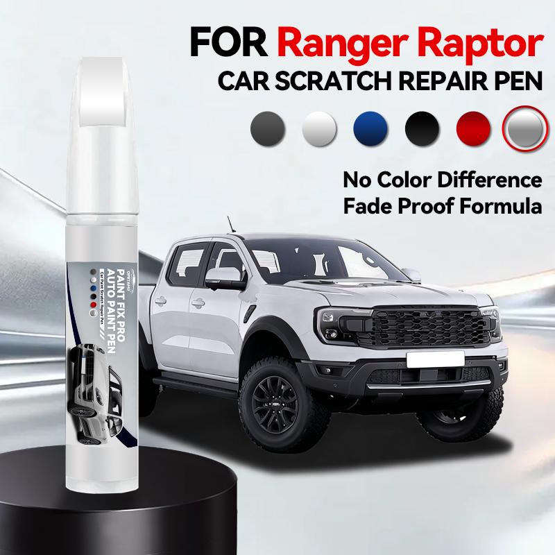 

For Ford Ranger Raptor 1990-2026 Paint Repair Pen Touch Up Scratch Remover DIY Auto Accessories Black White Silver Gray Blue Red срібний