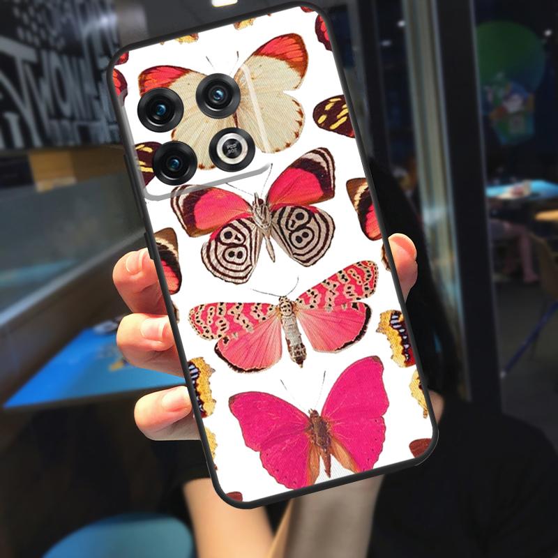 Butterfly Flower Funda For OnePlus 10T 8T 9RT 12 13 13R 11 9 10 Pro OnePlus Nord 4 CE 2 3 Lite N20 N30 Case
