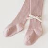 Kids Girls Cotton Ribbed Pantyhose Toddler Children Spring Autumn Princess Knit Bow Tights Newborn Infant Pants Baby Accessories