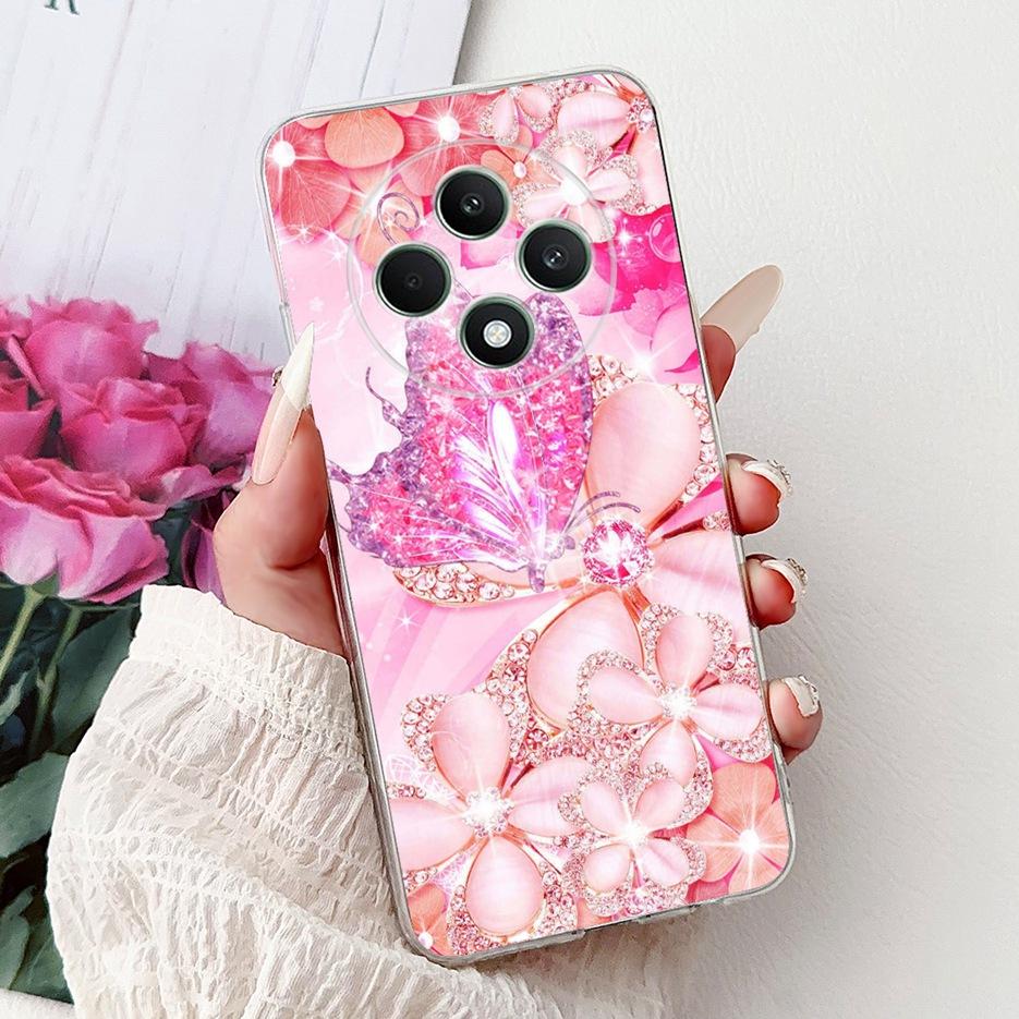 For Oppo Reno 12F 4G Case CPH2687 Stylish Butterfly Painted Cover Soft Silicone Case For Oppo Reno12 F Reno 12 FS Reno12F Bumper