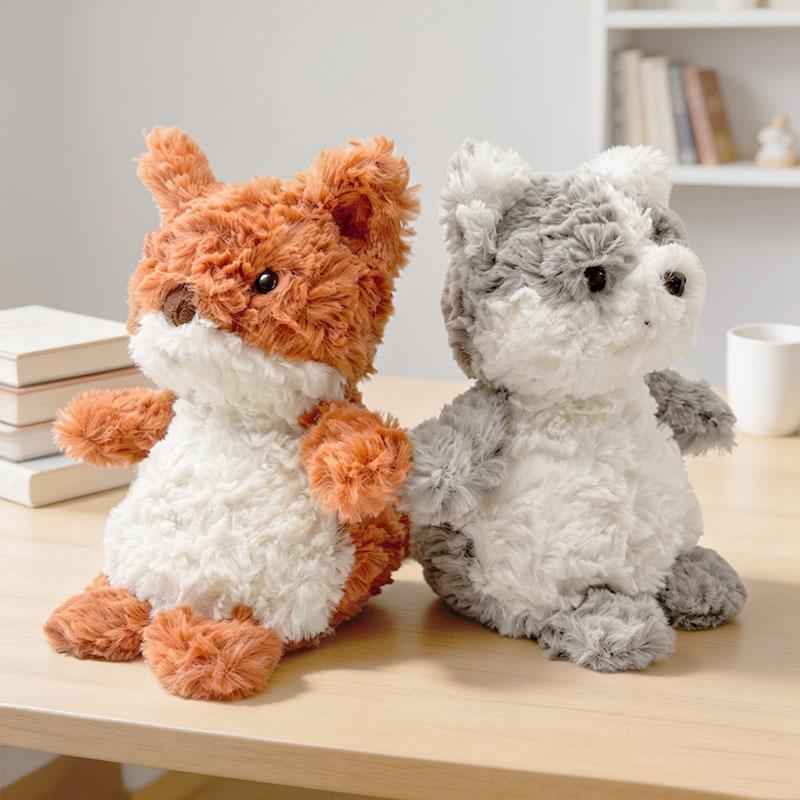 16Cm Animal Plush Toys Elephant Wolf Lion Sheep Bear Stuffed Doll Kawaii Home Decor Toys Accompany Sleep Toy Birthday Gifts