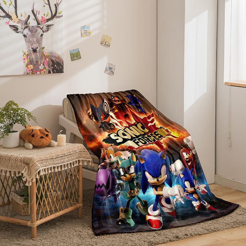 Cartoon Sonic Series Double-Sided Flannel 3D Digital Printing Blanket Blanket