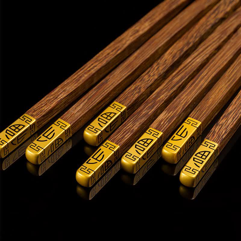 Millennium Love Wood Wenge Chopsticks Gift Set