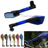 Für SUZUKI GSR750 GSR600 GSR400 GSR CNC Aluminium Motorrad Lenker Rückspiegel Blau Anti-glare Spiegel