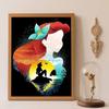 DIY Diamond Painting 5d Ariel Silhouette Full Diamond Cross Stitch Diamond Living Room Bedroom Decoration Painting
