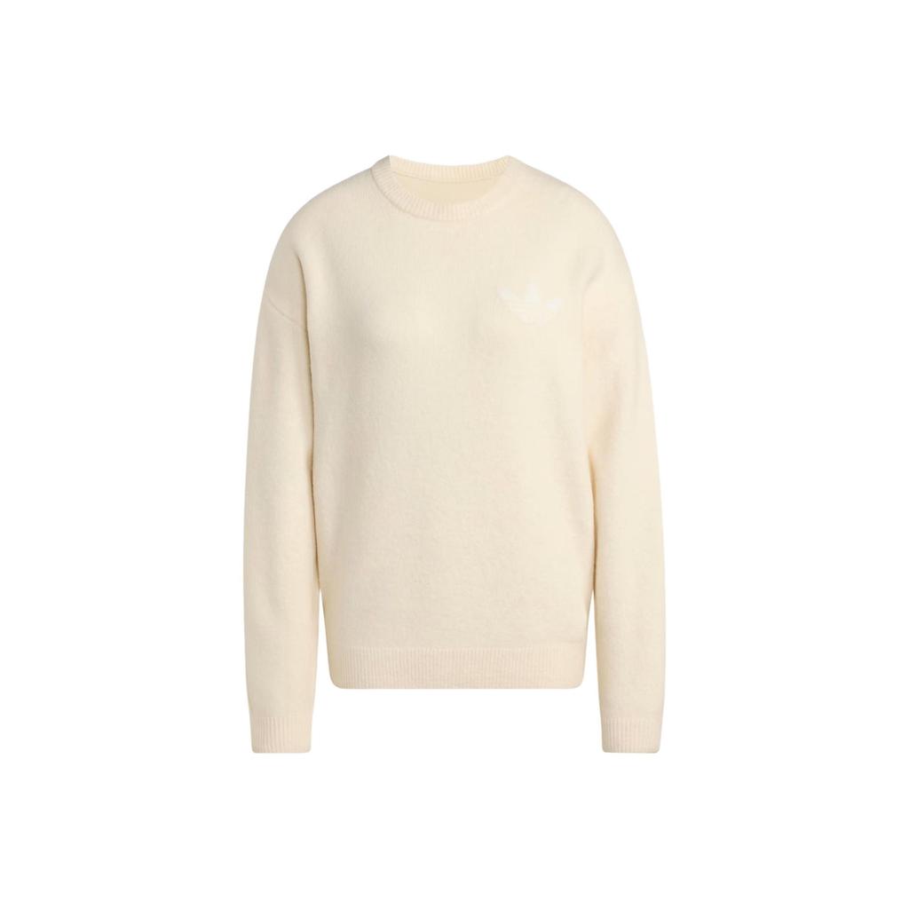 adidas Originals Knitted Athletic Department Comfortable Versatile Loose Fit Crew Neck Sweater Women Sweater KF2339