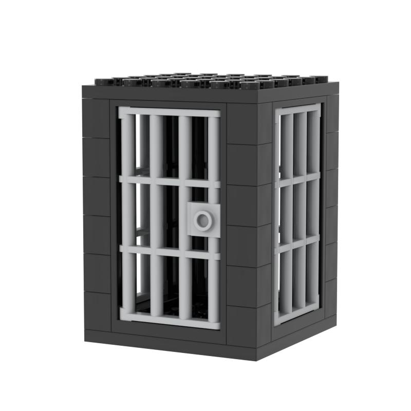 Jail Prison Cell Police Thief Building Blocks Toy Collection Kids Assembly Classic Brick Souvenir Decoration