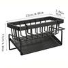 Kitchen sink storage rack with automatic drain kitchen sink, sink storage cabinet,sink countertop storage rack