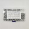 670-Piece 304 Stainless Steel Hex Socket Screw & Nut Set with Cylindrical Head, M2/M3/M4 Sizes