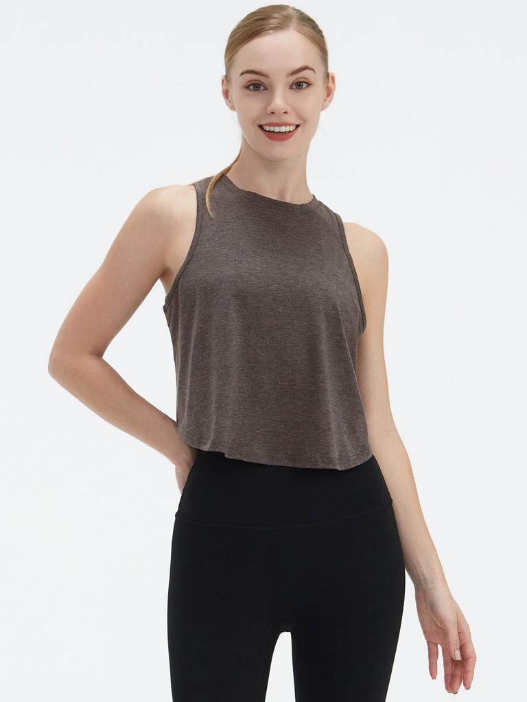 Women's Cross-Border Outdoor Sports Vest: Loose Swallowtail Fitness Yoga Top