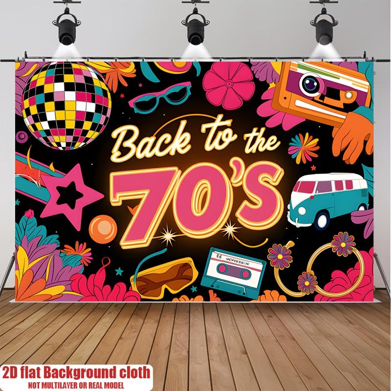 70s disco party background decoration background photo props