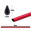 Car Air Conditioning Air Outlet Decorative Strip Mesh Clip Strip U-shaped Electroplating Bright Strip Chrome-plated Color 10pcs