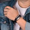 Stainless Steel Infinity Symbol Layered Bracelet Men Women Geometric Handmade Beaded Multi-Strand Wristband