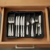 Adjustable Silverware Drawer Organizer 6 Grids Cutlery Separation Trays  Fork Spoon