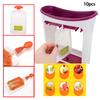10Pcs Resealable Fresh Squeezed Pouches Baby Weaning Food Puree Reusable Squeeze