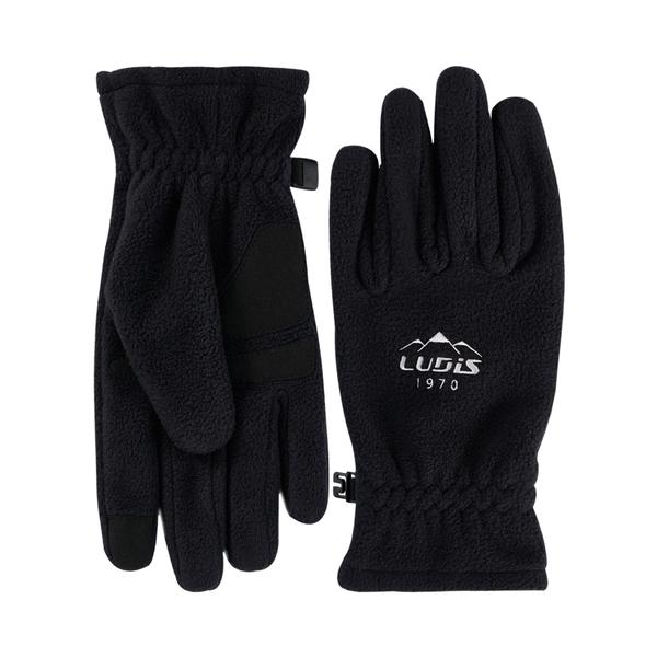 

Базовые LUP01UG02 Черные простые зимние перчатки из флиса, LUP01UG02_BK-7000024084