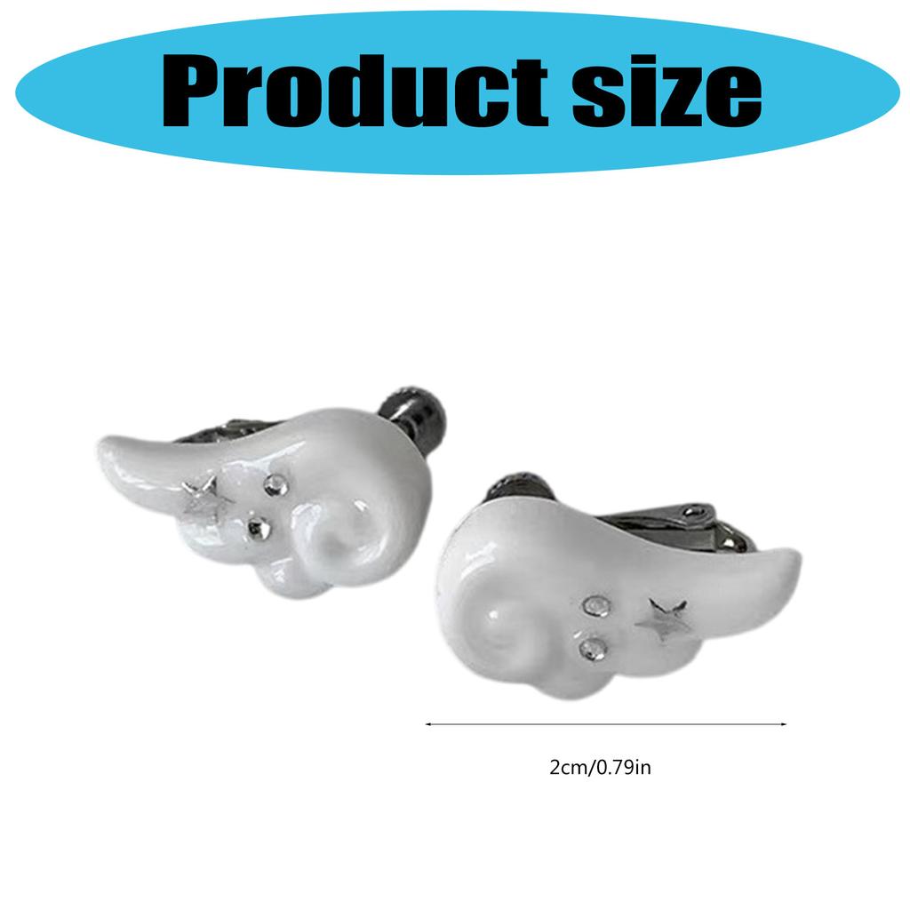 Simple Wing Ear Cuff Trendy Ear Accessory Comfortable Ear Clip Not Piercing Earrings Suitable for Various Occasions