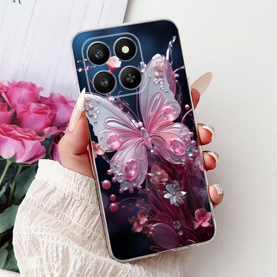 For Honor 400 Smart 5G Case LGN-NX1 Cute Cat Painted Cover Soft Silicone Case For Honor X7d 4G HonorX7d 5G Honor400 Smart Bumper