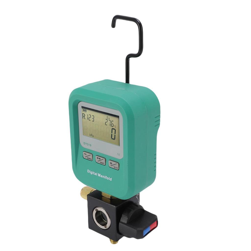 Digital Manifold Meter 1 4 Inch Inlet Air Conditioning Manifold Pressure Tester for Refrigeration Maintenance