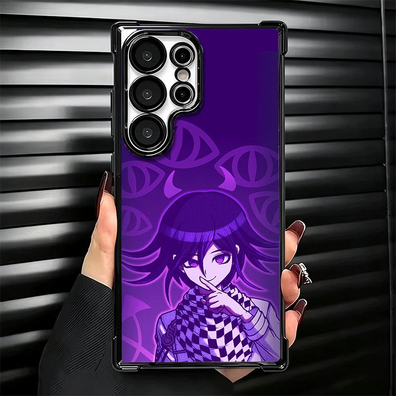 Anime D-Danganronpa Plating Phone Case For Samsung Galaxy S24 S25 FE S26 Edge S23 Ultra S22 S21 Plus S20 Anti-Fall Airabag Cover