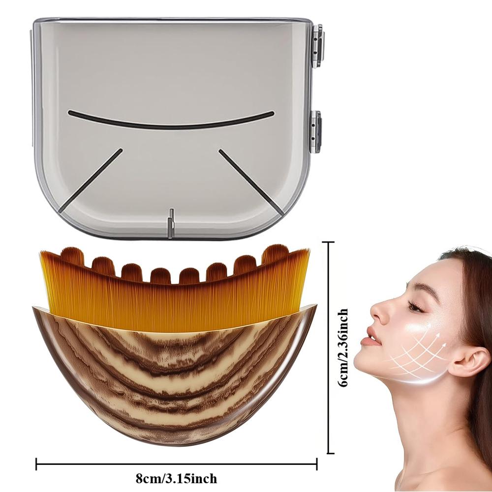 

Lymphatic Contour Face Brush Dry Brushing Face Brush Lymphatic Drainage Massager for Face Chin Jawline Sculpting The Skin