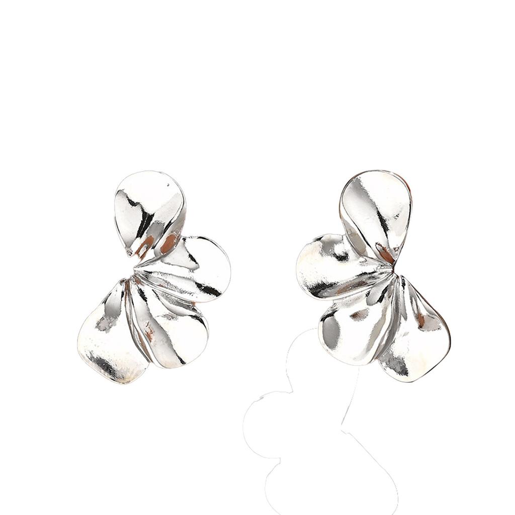Hot Sale Women's Flower Earrings Niche Premium Design Fan Stud Earrings Versatile Earrings Fashion