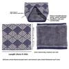 Winter Men Velvet Thickened Scarf Luxury  Cashmere Warm Outdoor Windproof Plaid Neck Cover Couple Knitted Neckerchief