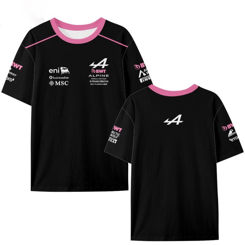 Alpine F1 Team 2026 Fan T-Shirt Mens Short Sleeve Quick Dry Breathable Cotton Blend Casual Tee