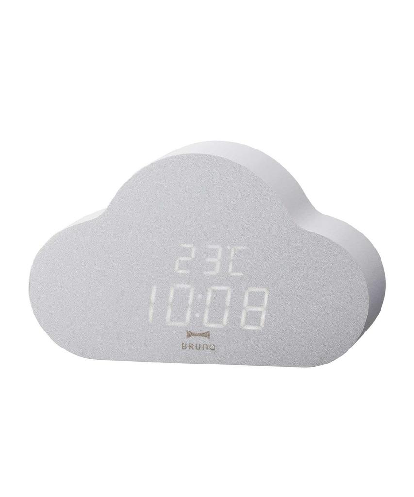 BRUNO Cloud Clock Gray No Size BCA032-GY