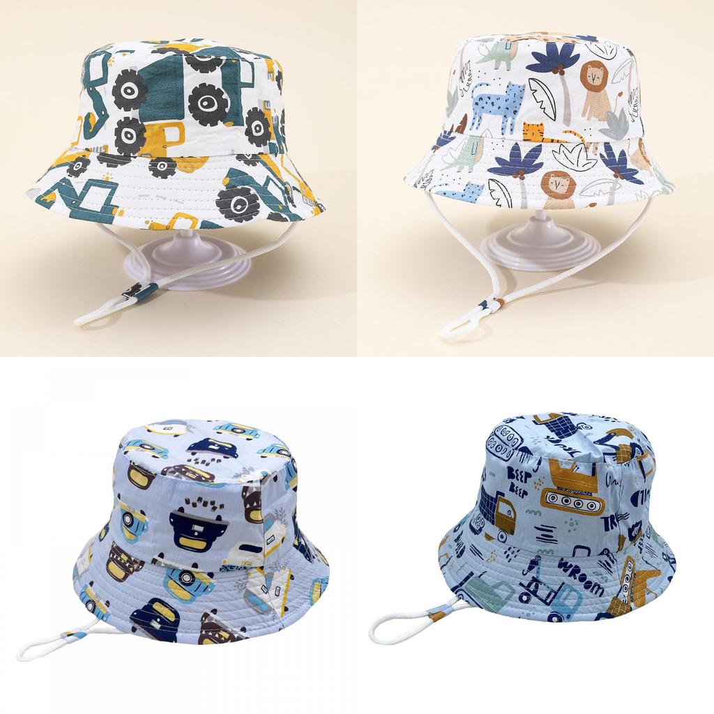 Cartoon Dinosaur Baby Sun Hat With Wide Brim For Outdoor Sun Protection In Spring Summer