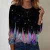 Long Sleeve Shirts For Women Cute Print Graphic Tees Blouses Casual Plus Size Basic Tops Pullover