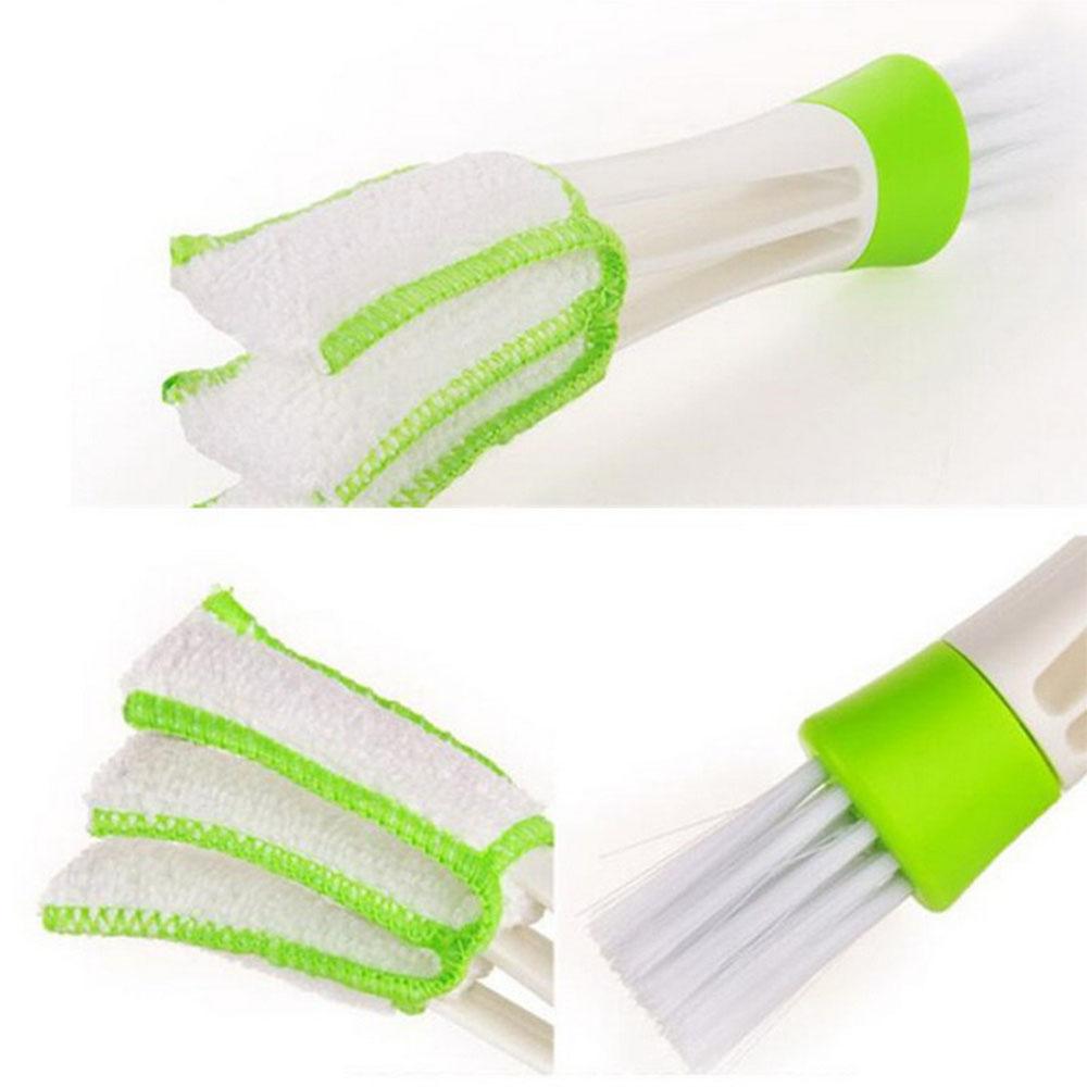5 PCS Multifunctional Double Cleaning Brush Head Window Blind Duster Cleaner For Car Air Outlet Keyboard Air Condition