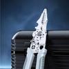 8.5 Inch Multi Functional Industrial Wire Stripper Cutter Crimper Heavy Duty Stainless Steel Electrical Pliers Ergonomic Grip