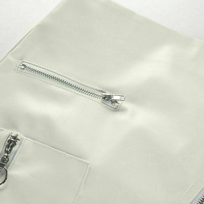 Kožená sukně Dámská Sukně z pravé kůže Ručně šitá Pravá jehněčí kůže Měkká Stylová