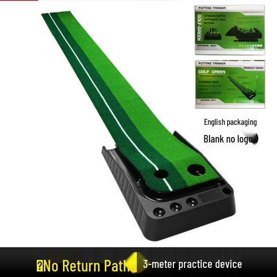 Indoor Ball Return Golf Putting Practice Set with Baffle - Portable and Popular