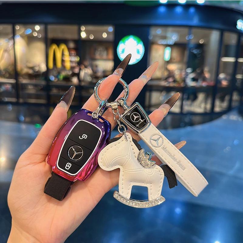 SUG2   Car Smart Key Cover Case Shell Accessories For Mercedes W212 W204 for Benz A B C E GL S GLA GLK CLS Class AMG W205 W463 W176