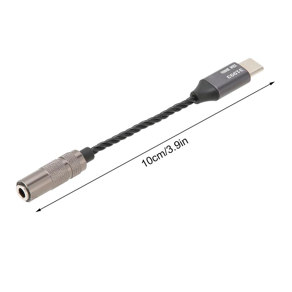 32bit/384KHz USB C auf 3,5mm Audioadapter unterstützt Leitungssteuerung für Samsung S10 S9 Plus Musikwiedergabe