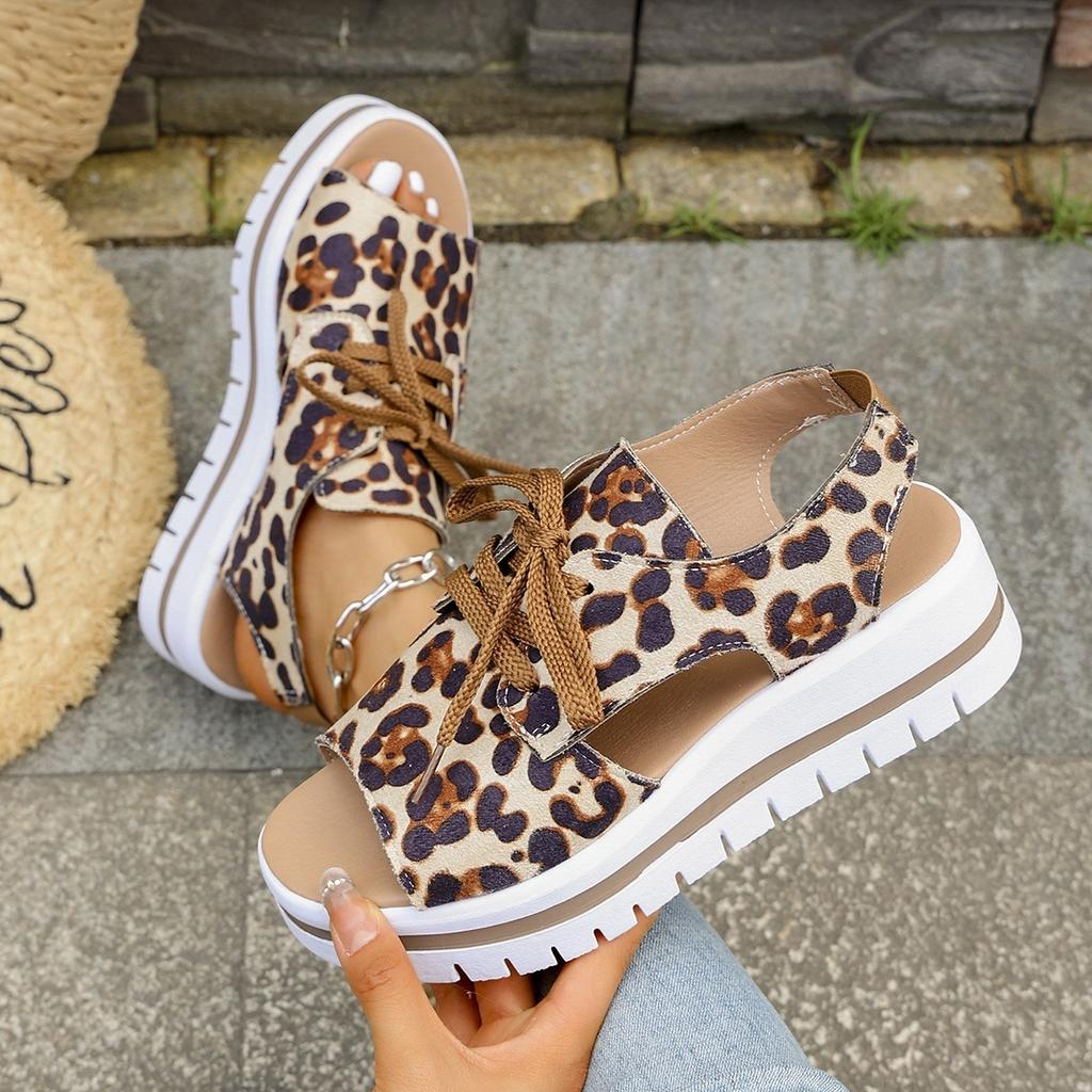 Sports Flip-flops for Women, Platform Heels, Thick Sole, Casual Beach Shoes, Large Size