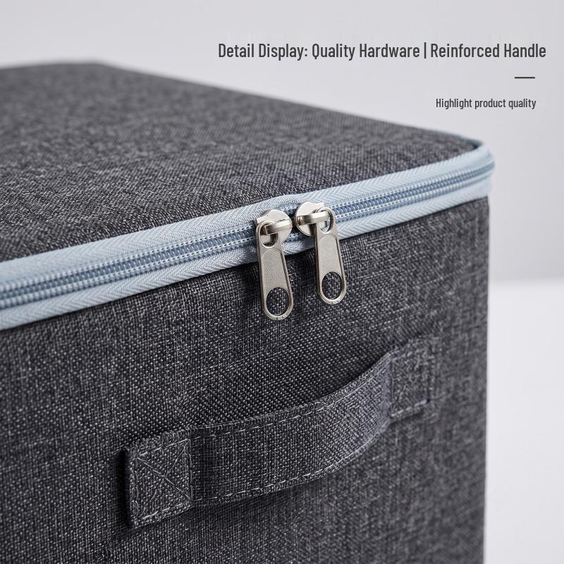 Foldable Cationic Storage Box with Compartments for Clothes, Wardrobe, or Socks - Includes Handle for Easy Sorting and Organizing