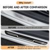 Stainless Steel Car Door Threshold Protection Stick Bumper Moldings Chrome Trim Auto Protector Accessories Styling Black
