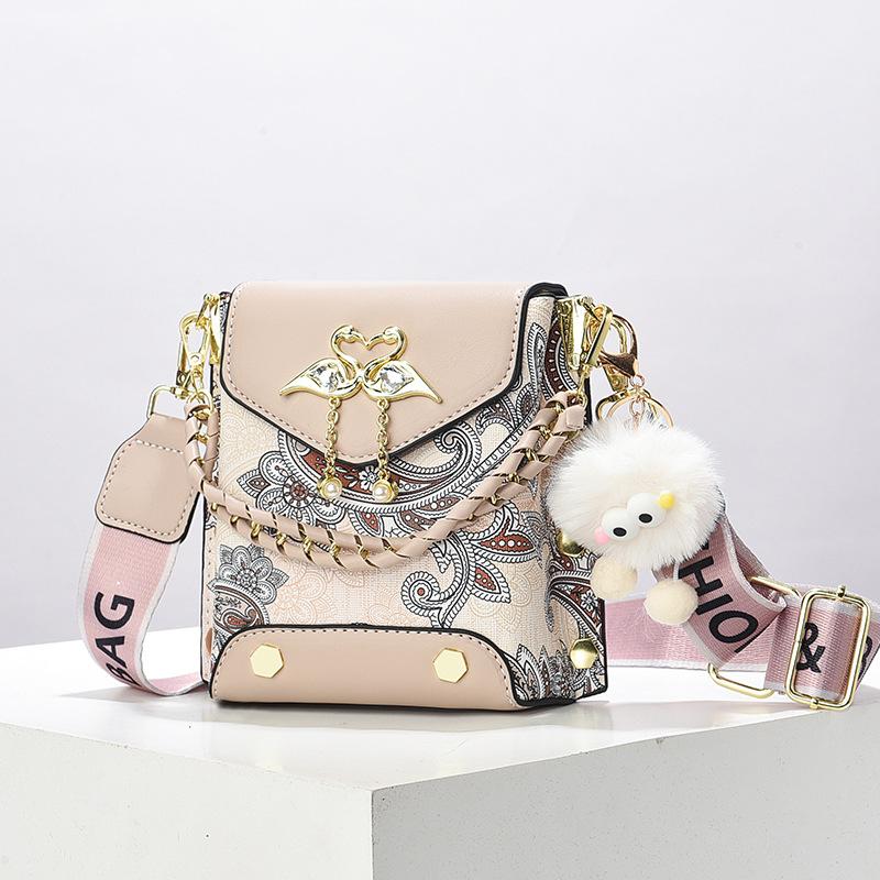 Women's bag 2025 new niche high-end small square bag mini shoulder messenger bag women's bag mobile phone bag women's