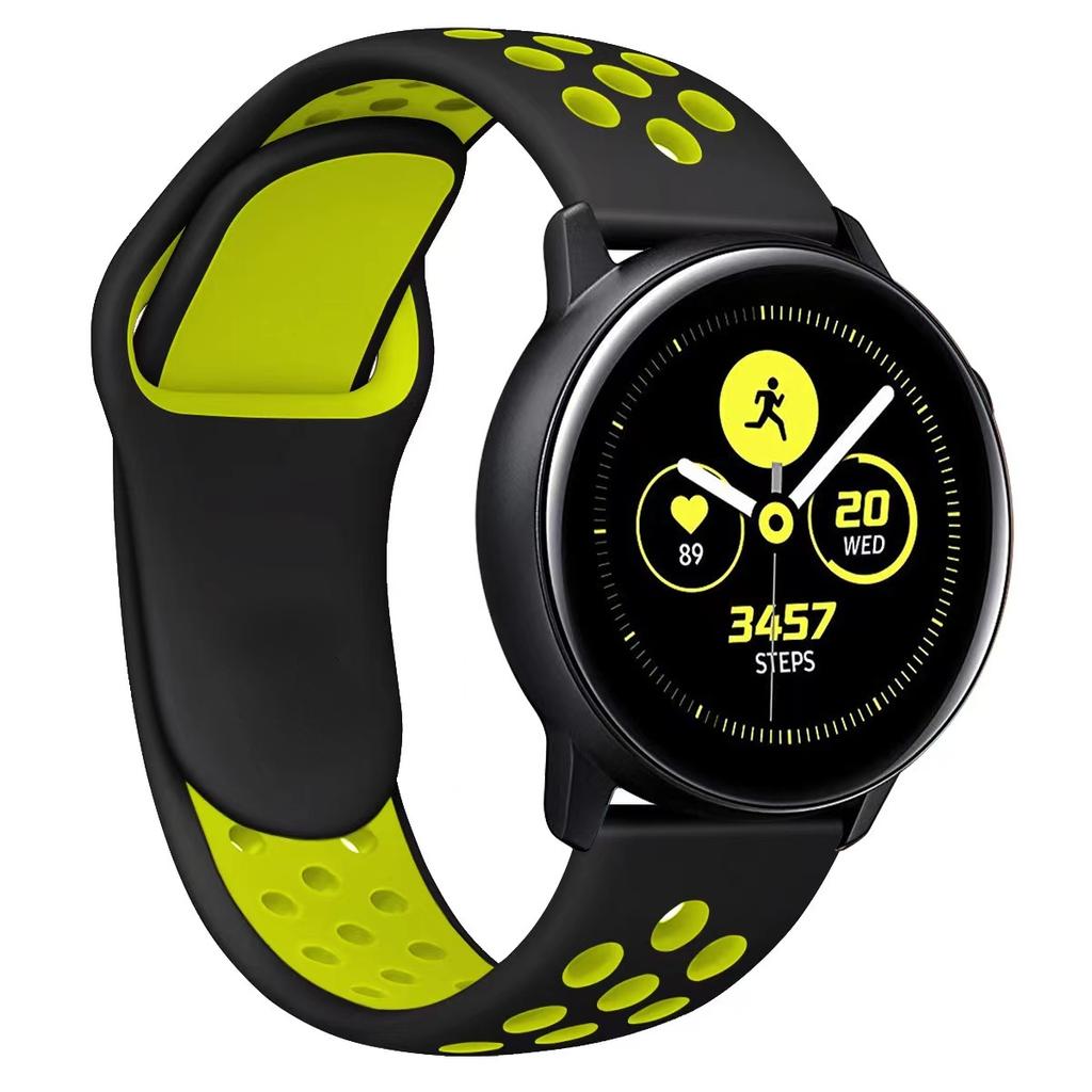 20mm/22mm Silicone strap For Samsung Galaxy Watch 4/3/Huawei Watch 3/GT Sports Breathable Bracelet band For Amazfit GTR/Active 2