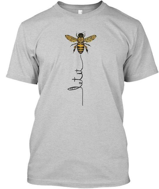 

Hippie Bee Let It Be T-Shirt Made in the USA Size S to 5XL 4XL