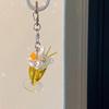 Keys Rings Ornament Juice Cup Pendant Fashion Keyring Accessories for Keychains