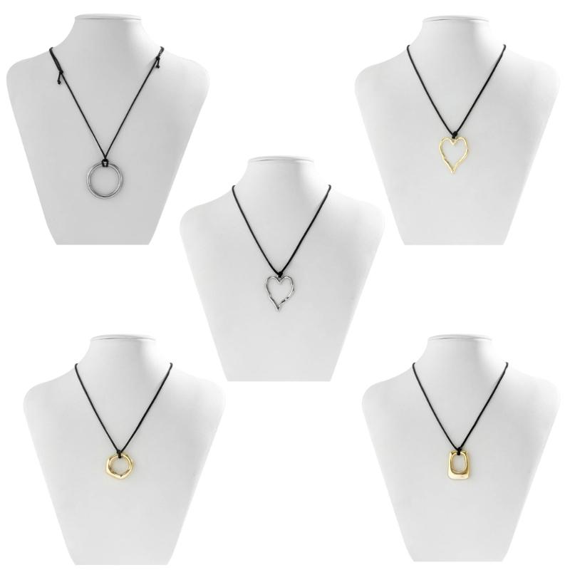 Pendant Chokers Chain Necklace Irregular Shaped Pendant Necklace Alloy Material Party Jewelry for Girls Women Gifts