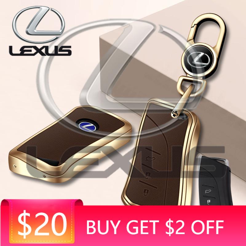 Emblems Leather Car Key Case Cover Shell Fob For Lexus NX ES UX US RC LX GX IS RX 200 250h 350h LS 450h 260h 300h UX200 Auto Acc ADS1