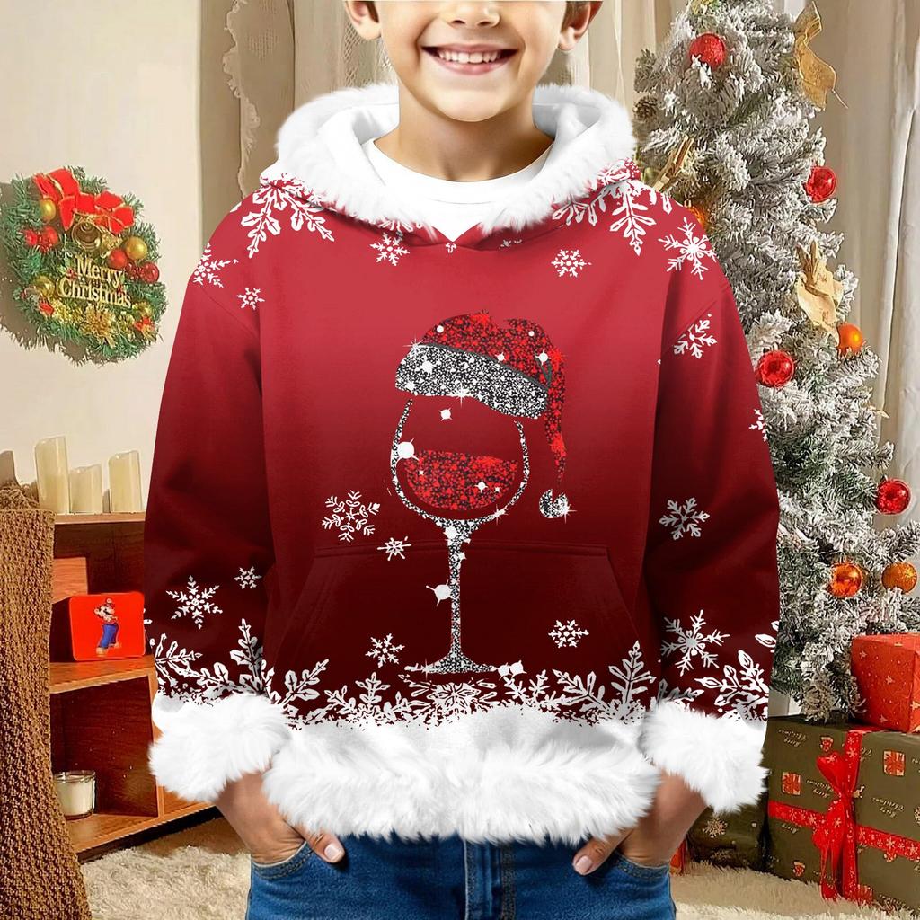 Children's Sweatshirt Girls Boys Long Sleeve Lightweight Casual Hoodie Loose Comfortable  Sweatshirt