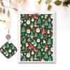 4PCS Christmas Clay Transfer Paper 95x138mm Water Soluble Paper Clay Transfer Sheets for Clay Earring Jewelry Making